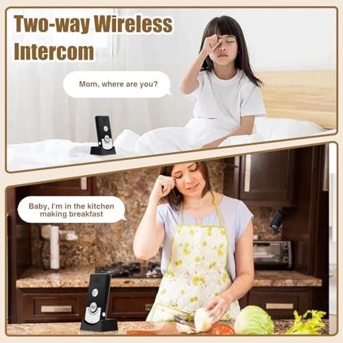 Intercom System for Home, 2 Way Voice Intercom Wireless, Home Intercom System Super Long Range Intercomunicador Intercom Doorbell System Unit for Home Hospital Office 8
