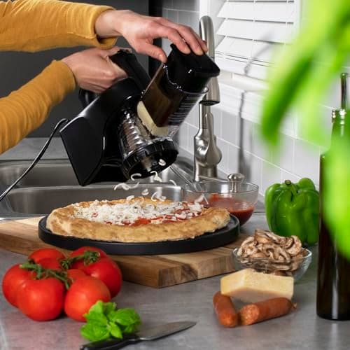 Presto 02970 Professional SaladShooter Electric Slicer/Shredder, Black,1 count 10