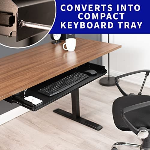 VIVO Large 33 inch Under Desk Slide Out Storage Drawer Organizer, Black, DESK-DR33-B 6