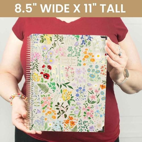 HARDCOVER bloom daily planners 2024-2025 (8.5" x 11") Academic Year Day Planner (July 2024 - July 2025) - Passion/Goal Organizer - Monthly & Weekly Inspirational Agenda Book - Garden Party, Beige 6
