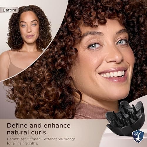 Shark SpeedStyle Pro Professional Performance High-Velocity Hair Dryer System with Scalp Shield and IQ Speed Styling & Drying Suite, Curly and Coily Hair, Lightweight, Ionic, No Heat Damage, HD732 8