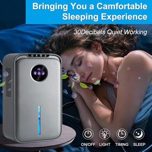 Dehumidifier(88.0OZ) for Bedroom With Drain Hose Timer Quiet Portable Dehumidifier with Auto Shut Off for Home Bathroom Basement Kitchen RV Closet（1000Sq.ft) 3