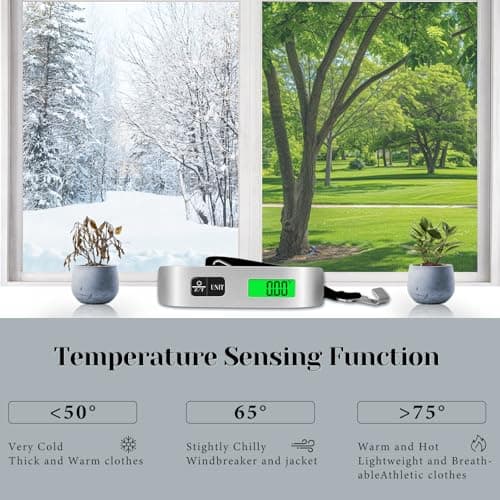 Luggage Scale, 110lb Luggage Weight Scale with 4 Unit Switching Functions&LED Display, Luggage Scale Travel Digital for Weighing Luggage, Backpacks, Packages and Markets 7