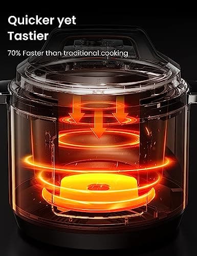 COMFEE’ 16 in 1 Electric Pressure Cooker Instant Multi Cooker Olla de Presion Non-Stick Pot Yogurt Maker Rice Cooker Sauté Steamer 8 Quarts Stainless Steel 8