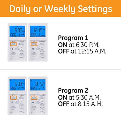 GE 32787 in-Wall 3-Way SunSmart(TM) Screw Terminal Digital Timer 5