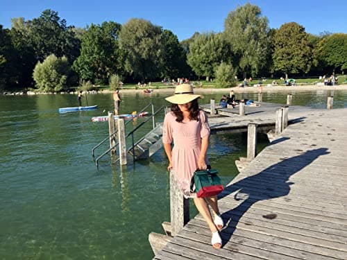 SUNNY BIRD Insulated Lunch Bag Rolltop Lunch Box Tote Lunchbox Bag for Women, Men, Adults and Teens (Green) 7