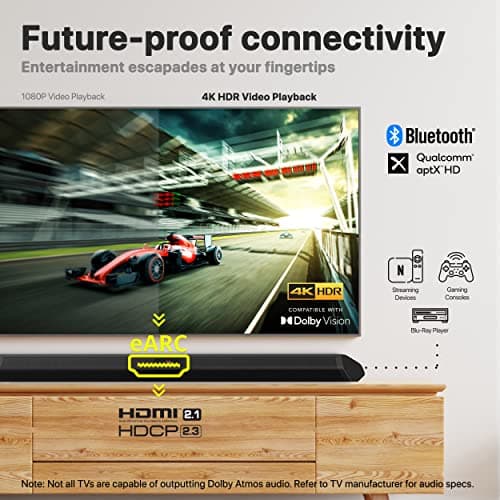 Nakamichi Shockwafe Ultra 9.2.4 Channel Soundbar System with Dolby Atmos/DTS:X, Dual 10" Subwoofers, 4 Rear Surround Speakers, 1300 Watts Max Output Power 8