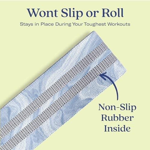 ALTA Booty Bands for Women - Premium Non-Slip Fabric Resistance Bands for Working Out - Cloth Resistance for Legs, Fabric Exercise Leg Straps for Working Out Women, Looped Hip Loop Set 5