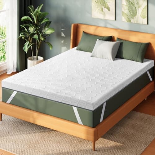 VISCOFLEX 4 Inch Firm Mattress Topper Full Size, High Density Memory Foam Bed Toppers - Extra Support and CertiPUR-US Certified Comfort