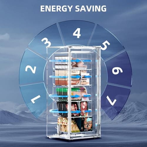 Antarctic Star 6.0 Cu.Ft Upright Freezer, Compact Stand Up Freezer with 7-Temp Control, Removable Glass Shelves, Adjustable Legs & Reversible Door, for Home, Apartment, Dorm, White 7