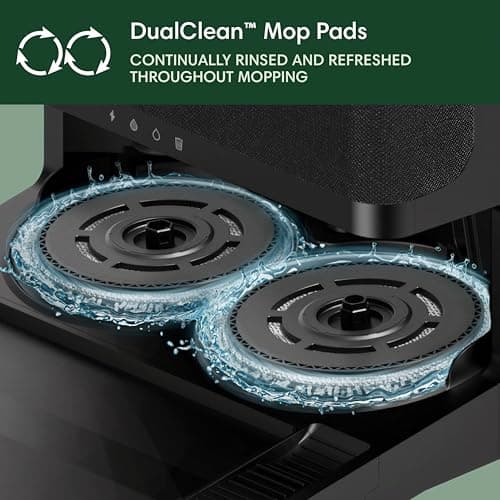 iRobot Roomba Plus 405 (G181) 2in1 Vacuum & Mop Robot with AutoWash Dock - Dual Spinning, Smart & Fast Mapping, Ideal for Pet Hair, Self-Empties 75 Days, Intense Suction, Pad Washing & Drying 9