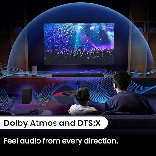 Hisense AX3100Q 3.1Ch Sound Bar with Wireless Subwoofer, Dolby Atmos, DTS:X, Bluetooth 5.3, Roku TV Ready, HDMI/AUX/ARC/Optical/USB, EzPlay, 7 EQ Modes 5