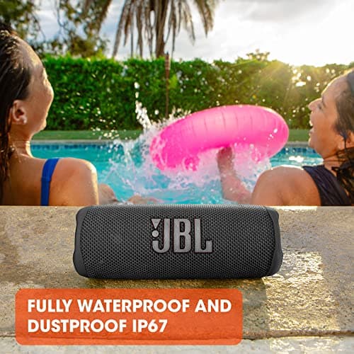 JBL Flip 6 - Portable Bluetooth Speaker, powerful sound and deep bass, IPX7 waterproof, 12 hours of playtime, JBL PartyBoost for multiple speaker pairing for home, outdoor and travel (Black) 6