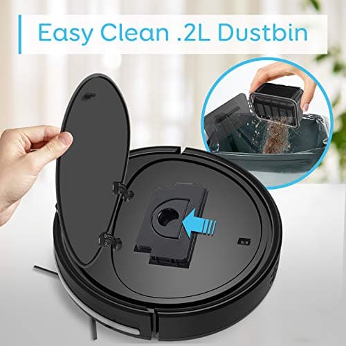 Robot Vacuum Cleaner - Self Charging Robo Vacuum Cleaner - 1200pa Suction, Self Path Navigation, 70 Min Run Time - Carpet Hardwood Linoleum Tile - SereneLife PUCRCX70 8