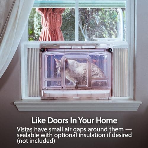 VistaGato Window Catio & Perch – Fits 26-32" Vertical Windows, Premium Indoor Cat Window Box, All-Weather Comfort, Easy Clean, Portable Indoor-Outdoor Cat Enclosure, 2-Year Protection, Made in USA 8