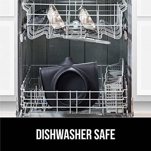 GORILLA GRIP Feeding Mat Bowl Set, 100% Waterproof BPA Free Silicone Base, 304 Stainless Steel Cat and Dog Bowls for Food and Water, Slip Resistant, High Edge, US Designed, Patent Pending, 2 Cup Black 7