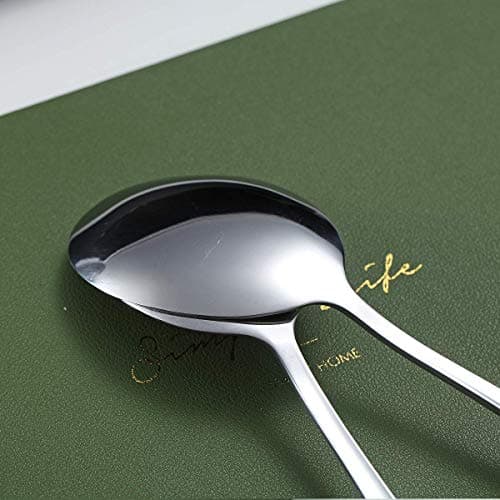 Kyraton 4-Piece Stainless Steel Serving Utensil Set - 2 Serving Spoons and 2 Slotted Spoons 8