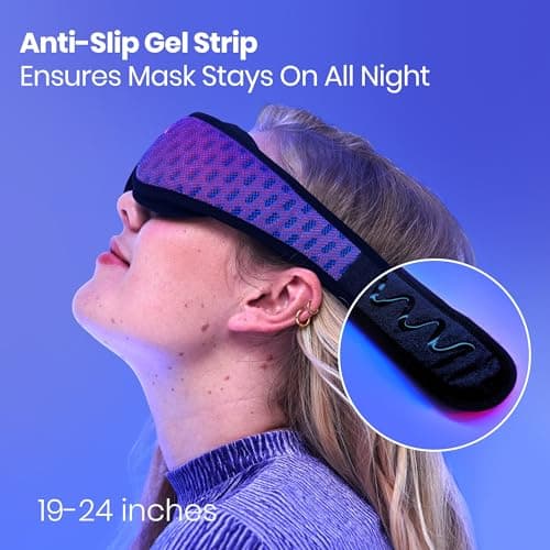 Manta Pro Sleep Mask - 100% Light Blocking Sleep Mask for Side Sleepers, Breathable and Comfortable, Spacious & Zero Pressure for Long Lashes, Perfect for Sleep/Travel/Nap/Shift Work 5