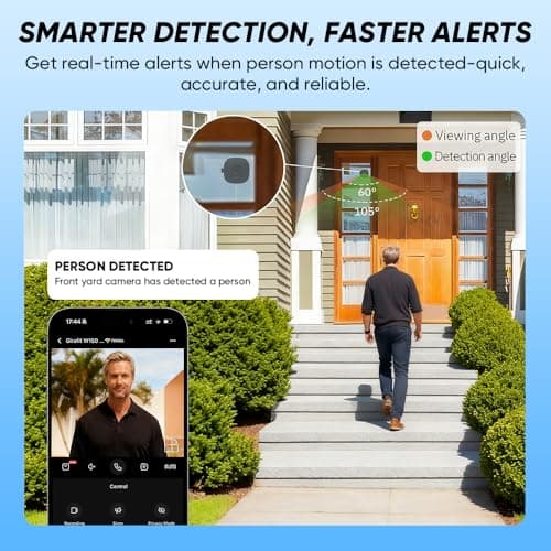 RAINPOT Saker Smart 2K Window Security Camera Plus 2026| 2.4GHz & 5GHz Indoor Cameras with Color Night Vision,Motion Alerts | 24/7 Recording for Home Security | Easy & Quick Install 3