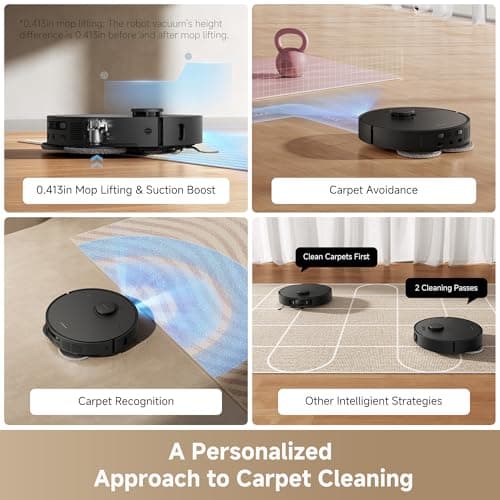 DREAME L40s Ultra AE Robot Vacuum and Mop Combo, 19,000Pa Suction, Self Emptying Dust Box, Flexible Mop & 167℉ Self Cleaning Washboard, Diverse Brush Selection, All-in-One Station, Auto Refill 8