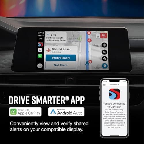 Cobra RAD 700i Radar Detector & SC 201 Smart Dash Cam + 2.5A OBD Port to Micro USB DIY Easy Hardwire Kit: Long Range Rapid Radar Detection, Full HD 1080P Video + 16GB SD Card, Built-in WiFi & GPS 5