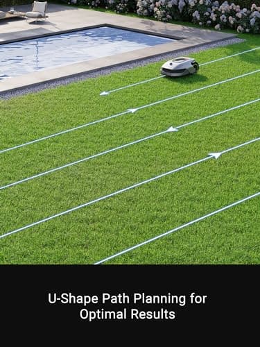 dreame Robotic Lawn Mower A1, Automatic Lawn Mower with Accurate Navigation and Obstacle Avoidance, U-Shape Path Planning, Perfect for Grass Cutting 5