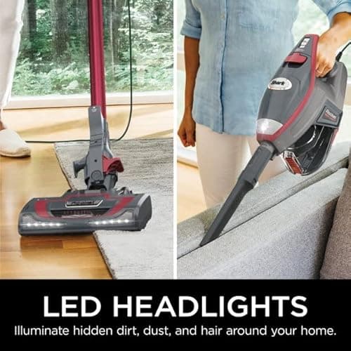 SHARK HV370 Rocket Pro Corded Stick Vacuum, Comet Red (Renewed) 8