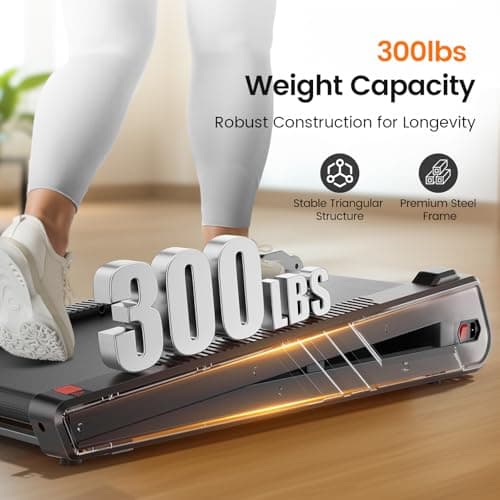 Repower Small Walking Pad for Home and Office, Portable Under Desk Treadmill with Fixed 7% Incline and Adjustable 2% Incline, 300LBS Capacity—Blue 6