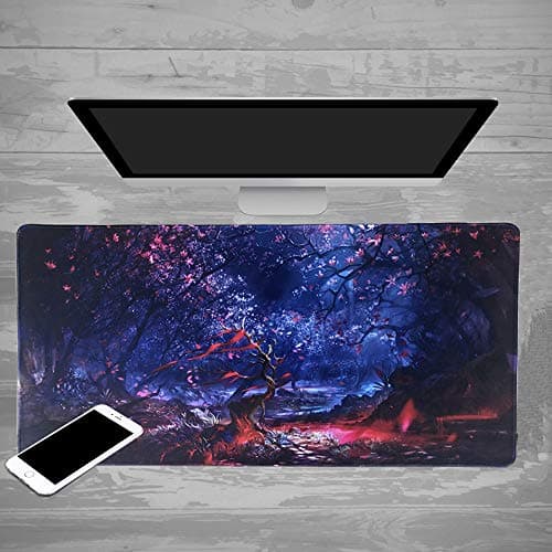 Cmhoo XXL Professional Large Mouse Pad & Computer Game Mouse Mat (35.4x15.7x0.1IN, 90x40 Forest) 7