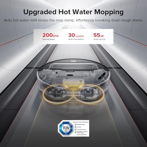 roborock Saros Z70 Robot Vacuum and Mop, OmniGrip Arm, AI-Powered, 22,000Pa Suction, 3.14’’ Ultra Slim, FlexiArm Riser Technology, AdaptiLift Chassis, Obstacle Avoidance, Auto Mop Washing & Drying 8