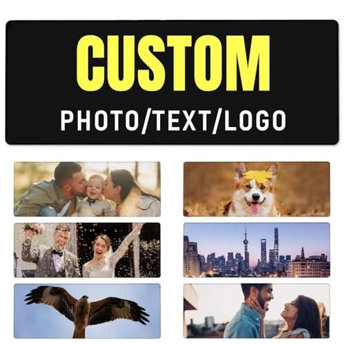 Custom Large Mouse Pad, Personalized Mouse Pad with Picture Text Logo, Non-Slip Waterproof Custom Mousepad Big Desk Mat Customized for Office Home Gaming Computer Desk (31.5" x 12") 7