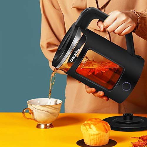 Dezin Electric Kettle with Keep Warm Function, BPA Free Window-Glass Double Wall Design Electric Tea Kettle, Bicolor LED, 1.5L Hot Water Kettle with Auto Shut-Off and Boil Dry Protection Tech 7