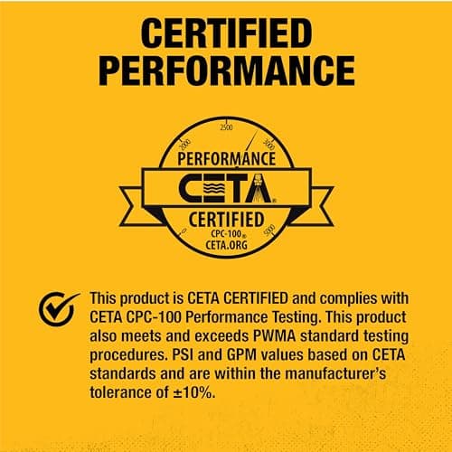 DeWalt DXPW3425E-S 3400 PSI Gas Pressure Washer, 2.5 GPM Axial Cam Pump, 208cc Recoil with Electric Start Engine, Spray Gun and Wand, 5 QC Nozzles, 5/16-in. x 25-ft. Hose, 49-State 15