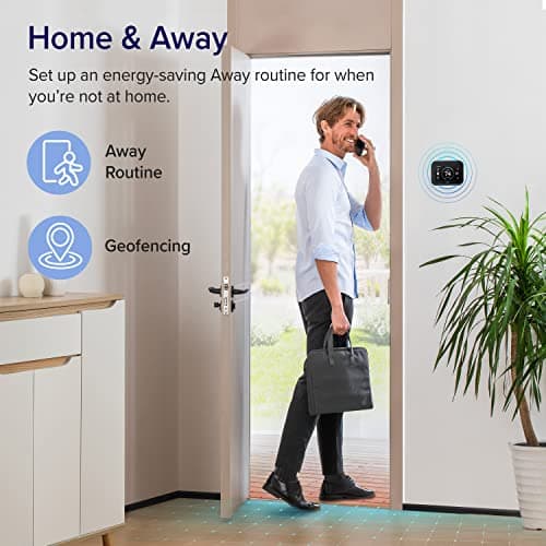 LEVOIT Smart Thermostat for Home, WiFi Programmable Digital Thermostat, Works with Alexa and Smart Sensor, Energy Saving, Large Touch Screen, C-Wire Adapter Included, DIY Install, Aura 400S, White 4
