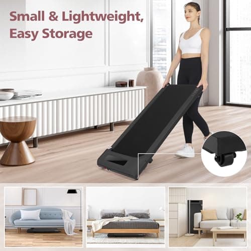 ANCHEER Walking Pads, 2 in 1 Under Desk Treadmill 2.5HP Compact Running Machine with Remote Control, 300lbs Weight Capacity for Home/Gym/Office,Ultra-Quiet, Installation-Free 6