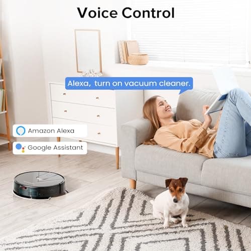 ROPVACNIC Robot Vacuum Cleaner Robot Vacuum and Mop Combo with 4000Pa Suction, Personalized Cleaning Adjustments, Self-Charging Robotic Vacuum Cleaner, Advanced Obstacle Avoidance 6