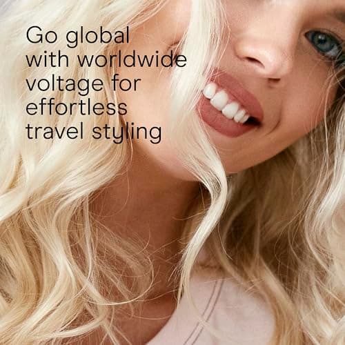 Conair Double Ceramic 1-Inch Curling Iron with Claw Clip, 1-Inch Barrel Creates Classic Curls, Hair Curler for Use on Short, Medium, & Long Hair, White/Rose Gold 6