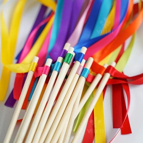 MEEDEE 3/8 Inch Satin Ribbon Set – 10 Rolls Rainbow Double Face Ribbon for Gift Wrapping, 5 Yards Each (Total 50 Yards), Decorative Ribbon for Presents & Party Favors 9