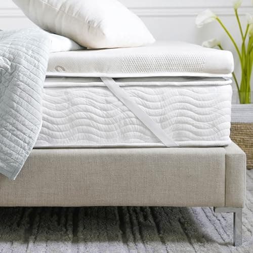 Saatva High-Density Foam Mattress Topper - 1.5” Layer of High-Density Foam - Contouring Comfort with Medium Firmness - King