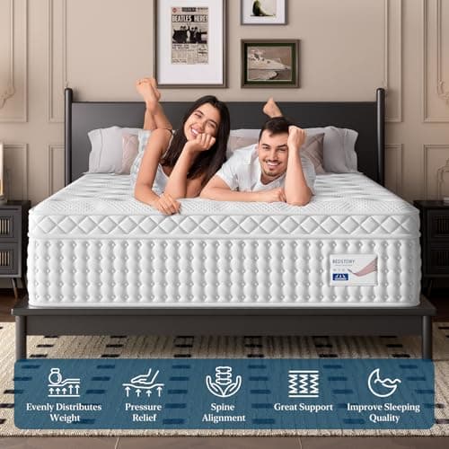 BedStory Firm Queen Size Mattress, 12 Inch Hybrid Mattress with Extra Lumbar & Hip Support, Signature Collection for Cool Night and Pressure Relief, 365-Night Trial & Forever Warranty 7