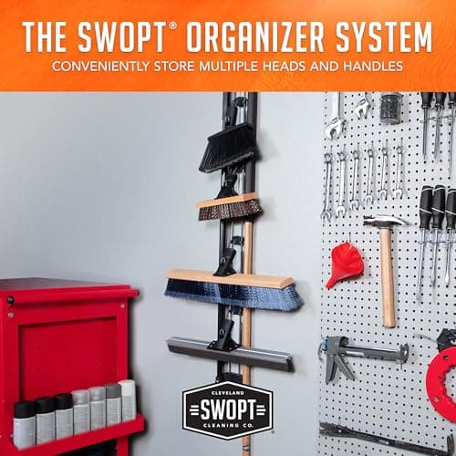 SWOPT 24” Premium Multi-Surface Push Broom Head — Cleaning Head Interchangeable with All SWOPT Cleaning Products for More Efficient Cleaning and Storage — Indoor and Outdoor Push Broom 11