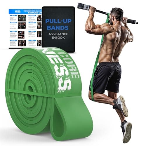 Pull Up Assistance Bands for Men and Women – 50-120 lb Heavy Duty Resistance Band for Assited Pull Ups – Long Loop Thick Exercise Bands for Home Gym Working Out Assist, Stretching & Mobility Workouts