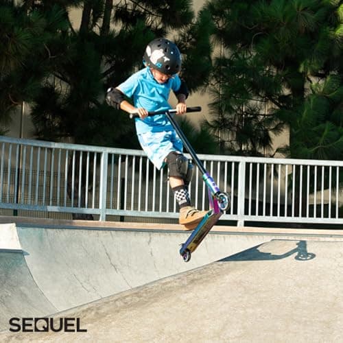 Sequel Ignite Stunt Scooter, Pro Complete Trick Scooter for Kids 8+, Beginner Skatepark BMX Scooter (Neo) 7