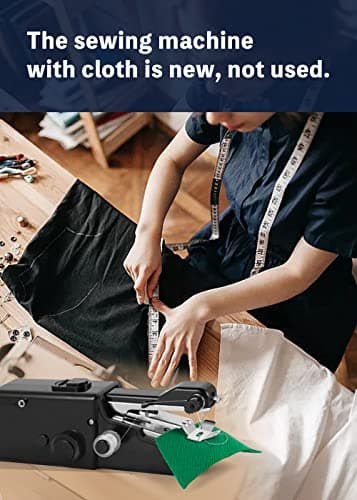 GUSSLM Mini Handheld Sewing Machine for Quick Stitching, Portable Sewing Machine Suitable for Home,Travel and DIY, Electric for Beginners 5