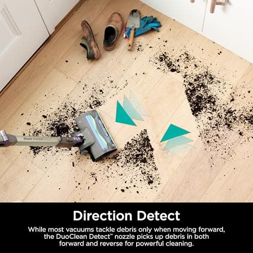 Shark Cordless Vacuum Cleaner with HEPA Filter, PowerDetect Clean & Empty, Powerful Suction, Auto-Empty System, Pet Hair Pickup, Carpets & Hardfloor, Dark Gray, IP3251 (Renewed) 6