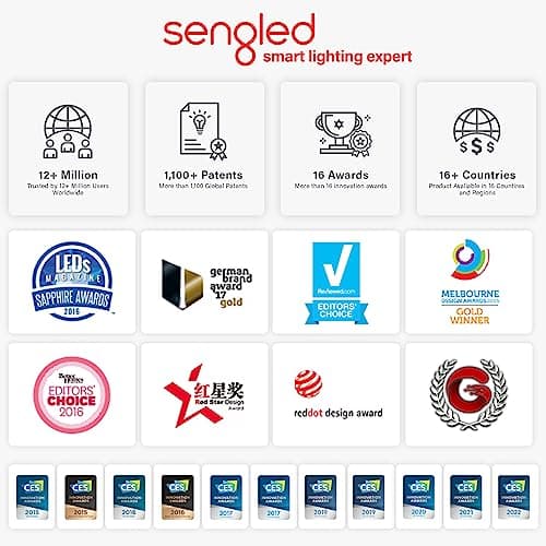 Sengled Alexa Light Bulb, S1 Auto Pairing with Alexa Devices, Warm Smart Light Bulbs, Bluetooth Mesh Smart Home Lighting, E26 60W Equivalent, 800LM, 1-Pack 11