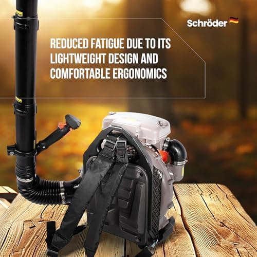 Schröder Backpack Leaf Blower - Backpack Blower - Gas Leaf Blower - SR-6400L - 3.7 HP Engine 6