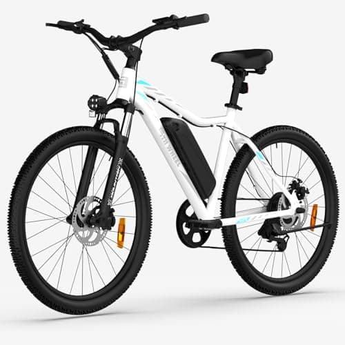 5TH WHEEL Mate Electric Bike for Adults - 1000W Peak Motor, 37KM/H Top Speed, 468WH Removable Battery, 7-Speed Gears & Adjustable Stem - Commuting & Mountain E-Bike with Color LCD Display