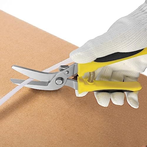 BOOSDEN Household Shears, Metal Sheet Cutters,Sharp Wire Cutters,Tin Snips Cut Tin,Metal Cutter,8 inch Pruning scissors Garden Scissors with Stainless Steel Blades 6