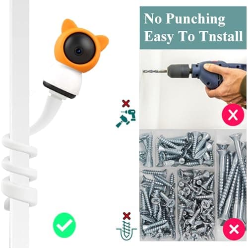 Baby Monitor Mount for BOIFUN Baby 2S、Baby 5S、Baby 6T/ieGeek Baby 1T/DEATTI BM101-M 4